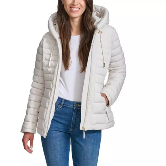 Tommy Hilfiger Women's Hooded Packable Puffer Coat - Picture 1 of 6